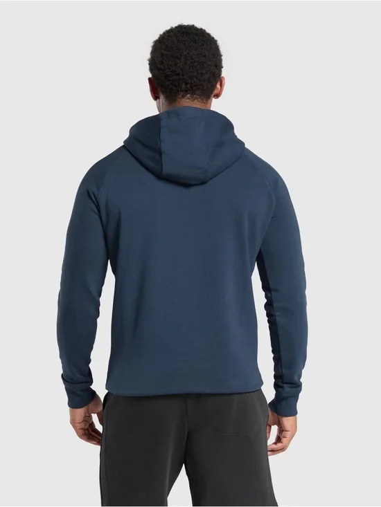Gymshark Crest Hoodie Navy Blue Size Large - Picture 2 of 15